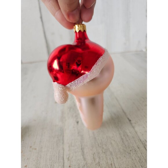 Radko cheeky st nick Italian Santa beard bust vintage ornament Xmas tree - Picture 3 of 9